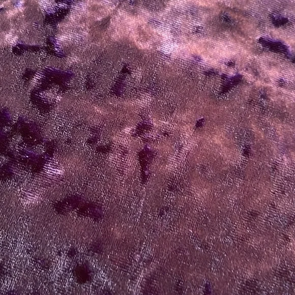 Nollie Juniors Crushed Velvet Dress color purple pull on style size small - Picture 9 of 11